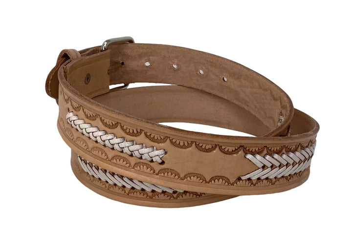 Liam Stitched Leather Belt