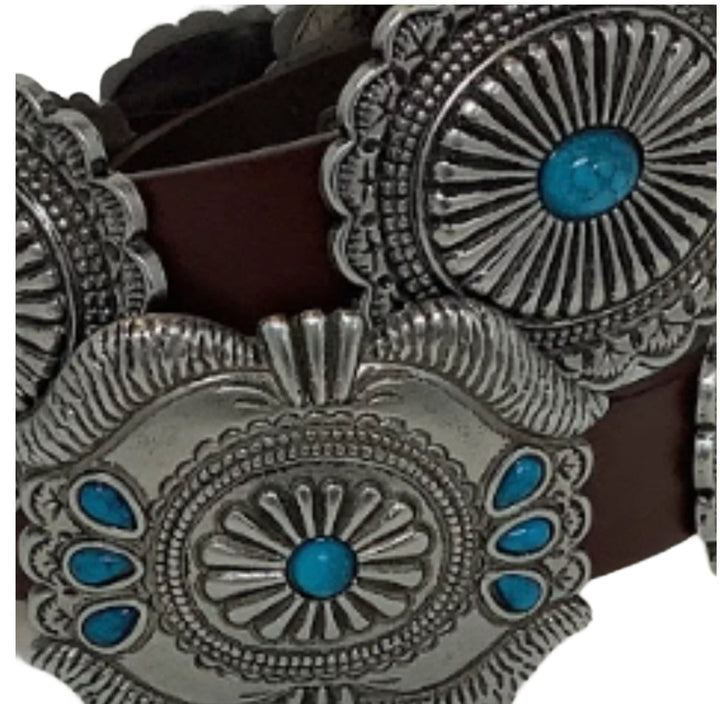 Carly Turquoise Women's Concho Belt