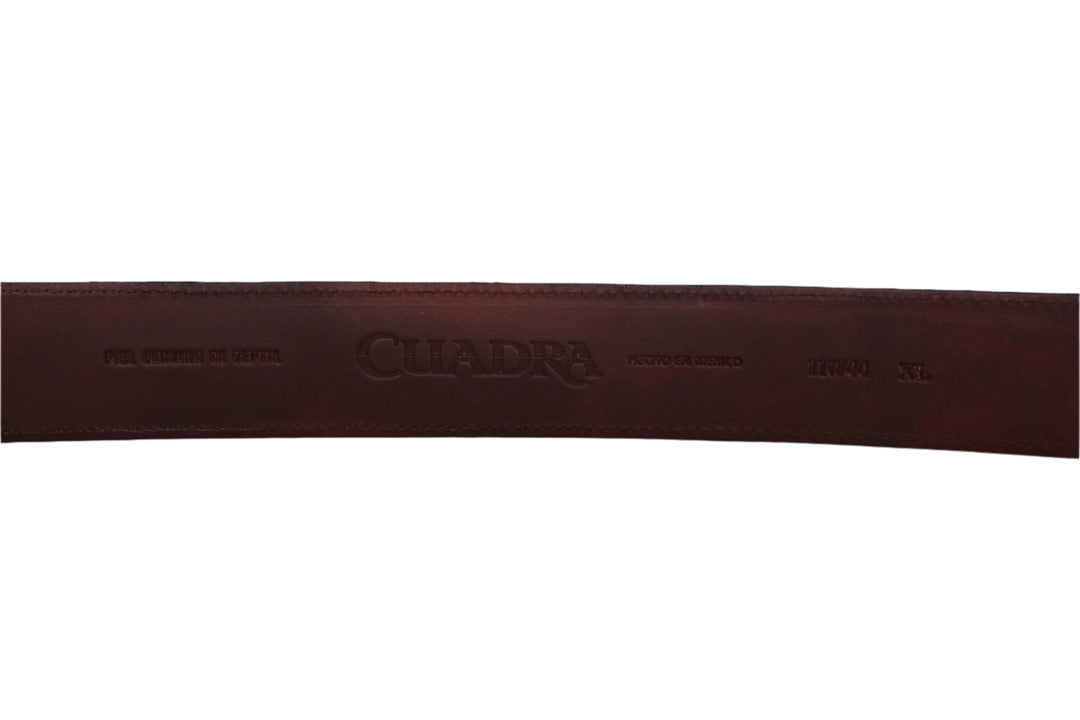 Manuel Black Python Laser Woven Belt