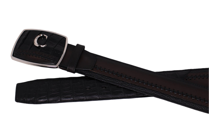 Rango Black Caiman Embroidery Belt