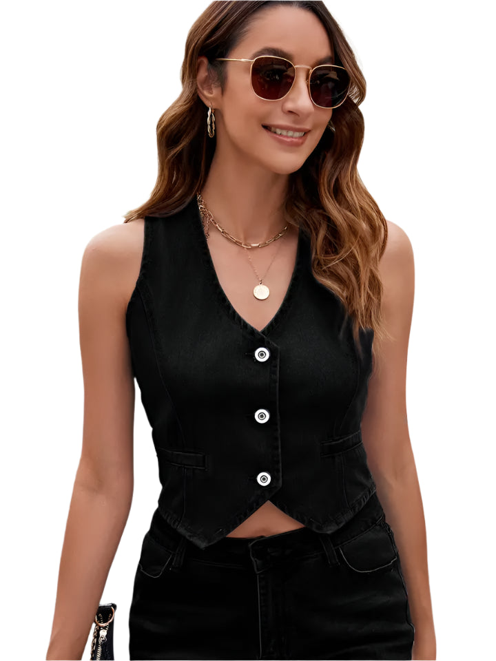 Caspian Denim Vest