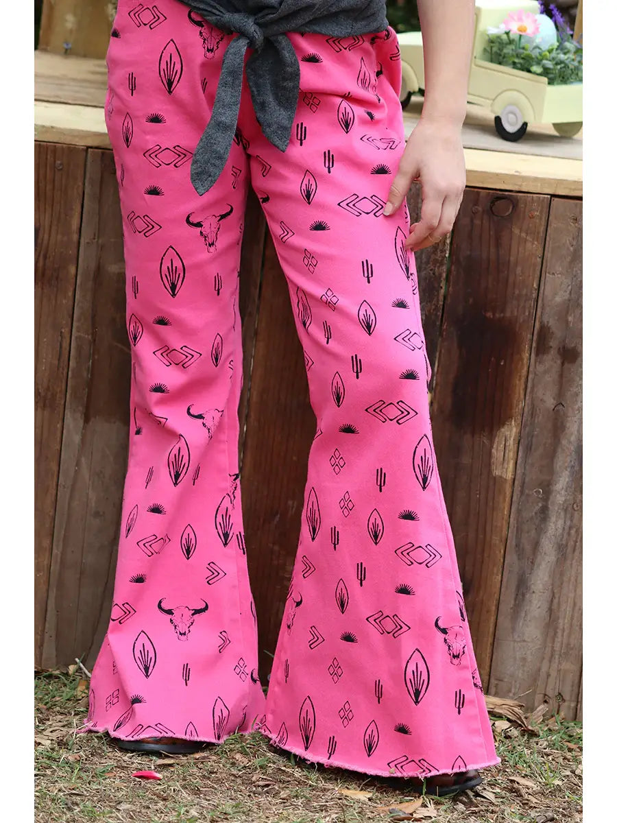 Amy Printed Bootcut Jeans