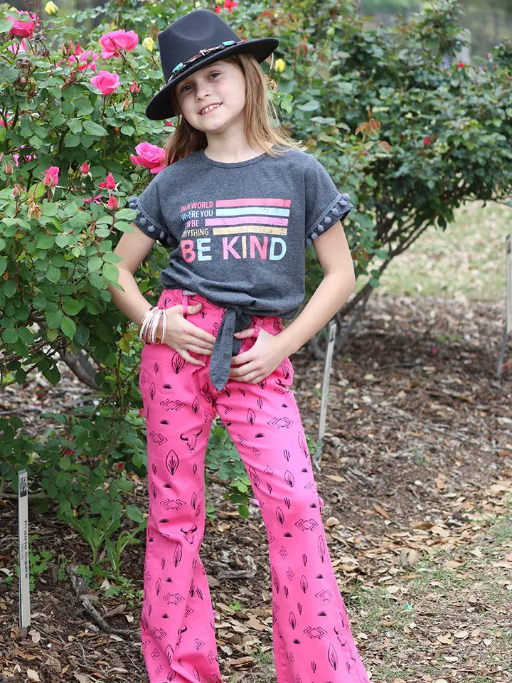 Amy Printed Bootcut Jeans