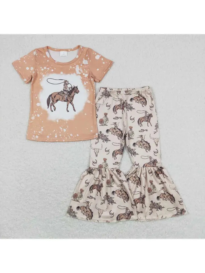 Hazel Kids Cowgirl Top/Bottom Set
