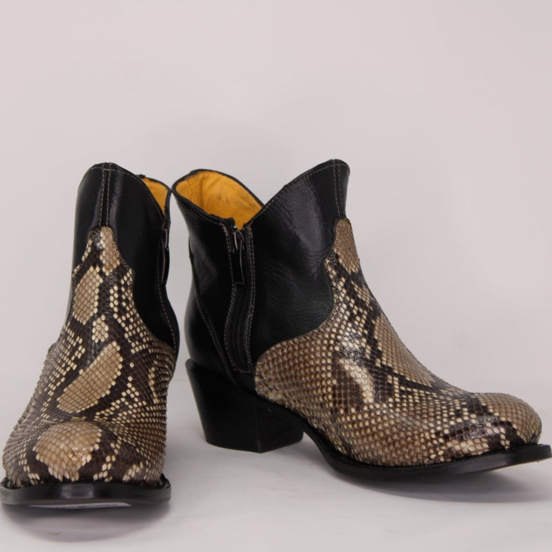 Medusa Genuine Snake Low Boots