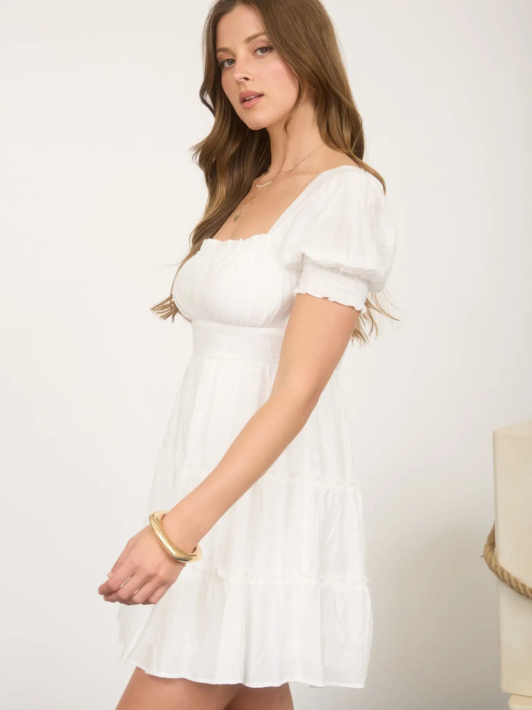 Betty Ruffle Tiered Mini Dress