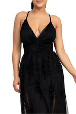 Load image into Gallery viewer, Cammie Strap Mesh Maxi Dress
