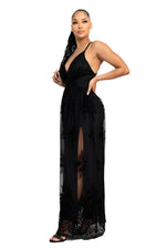 Load image into Gallery viewer, Cammie Strap Mesh Maxi Dress
