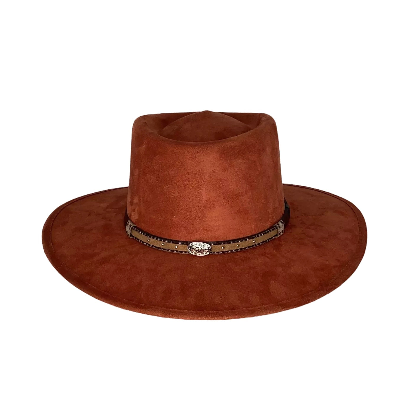 Fran Round Crown Suede Hat