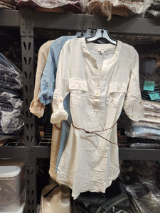 Anaya Belted Shirt Dress