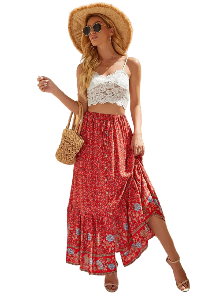 Shauna Floral Print Skirt