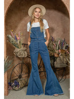 Load image into Gallery viewer, Kayla Flare Jean Overalls
