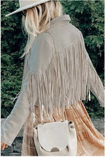 Load image into Gallery viewer, Cady Fringe Suede Jacket (2 colors)
