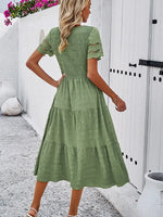 Load image into Gallery viewer, Matilda Olive Smocked Dress
