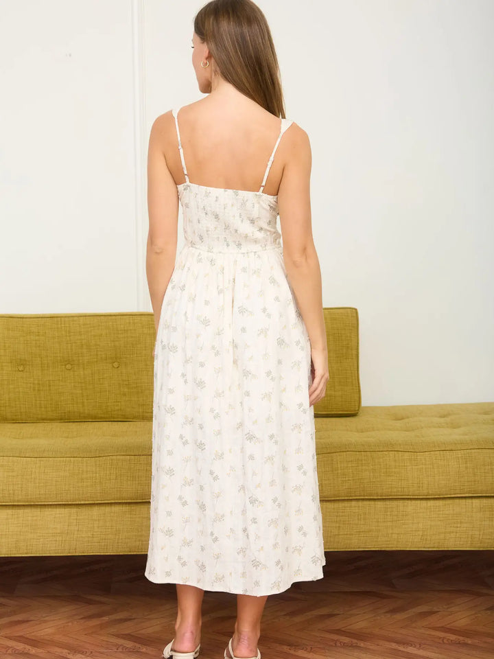 Agnes Floral Dot Maxi Dress