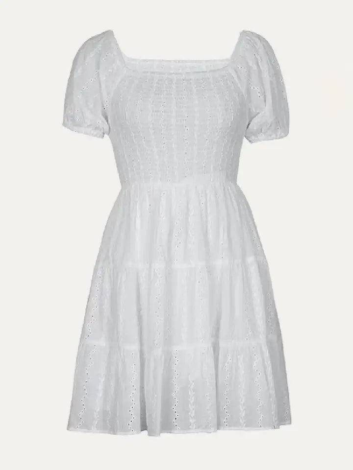 Dion Eyelet Mini Dress