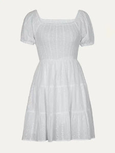 Dion Eyelet Mini Dress