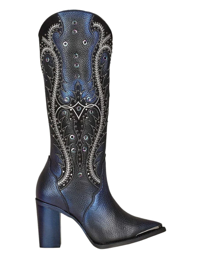 India Cuadra Overlay Studs Boots