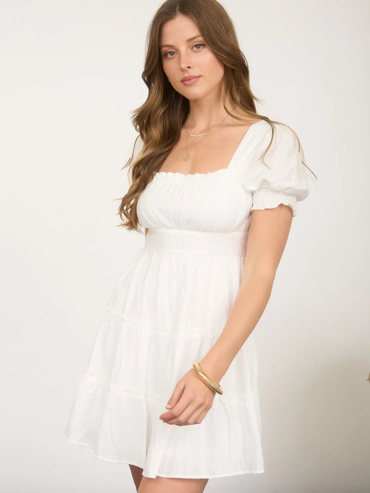 Betty Ruffle Tiered Mini Dress
