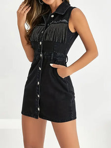 Tracey Fringe Front Pocket Dress