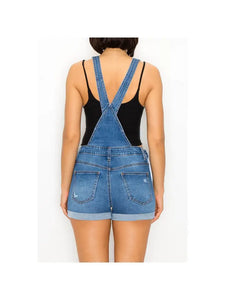 Genie Distressed Shortalls