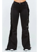 Load image into Gallery viewer, Texas Sun Fringe Jeans
