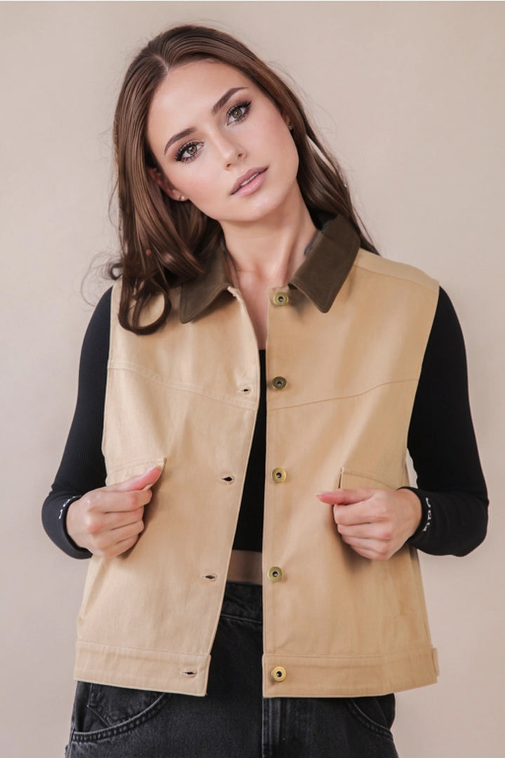 Naomi Canvas Vest