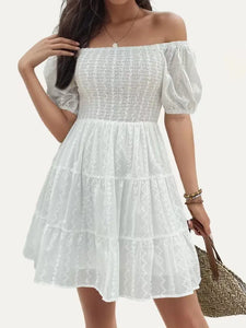 Dion Eyelet Mini Dress