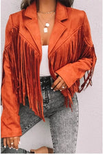 Load image into Gallery viewer, Cady Fringe Suede Jacket (2 colors)
