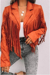 Cady Fringe Suede Jacket (2 colors)