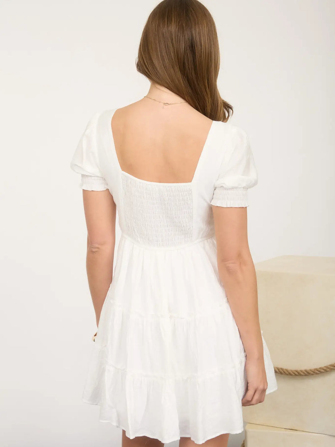 Betty Ruffle Tiered Mini Dress