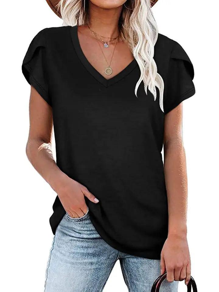 Kim V Neck Tee