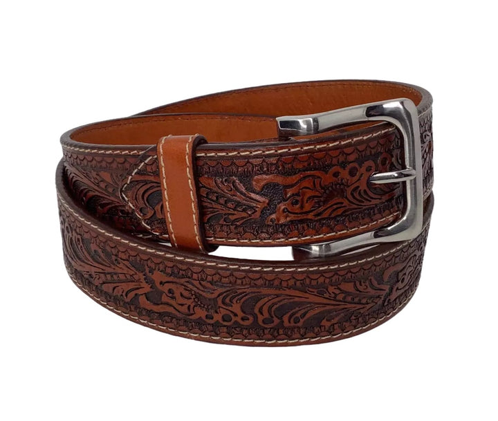 Gabe Floral Stamped Belt