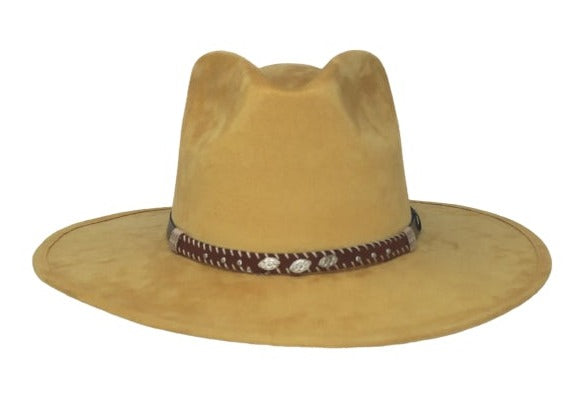 Deception Pinched Flat Brim Western Hat