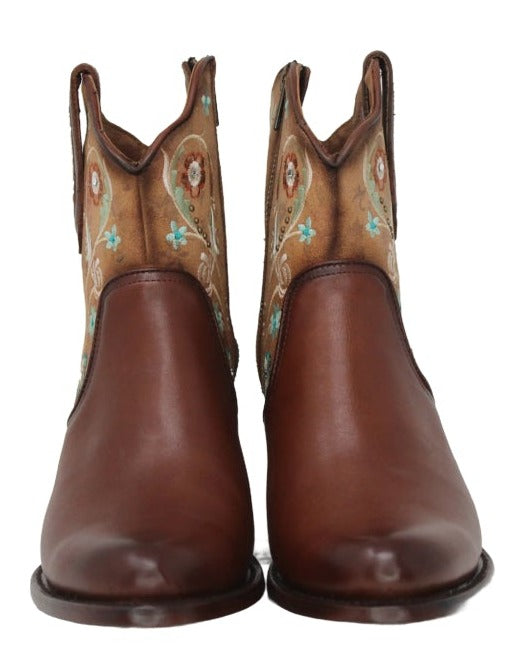 Andrea Floral Embroidered Leather Boot