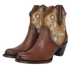 Load image into Gallery viewer, Andrea Floral Embroidered Leather Boot
