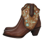 Load image into Gallery viewer, Andrea Floral Embroidered Leather Boot
