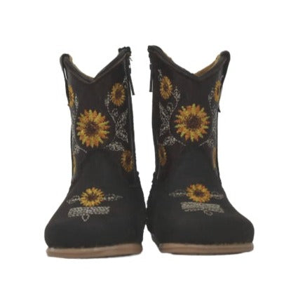 Harper Sunflower Baby Boots