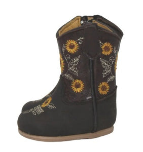Harper Sunflower Baby Boots