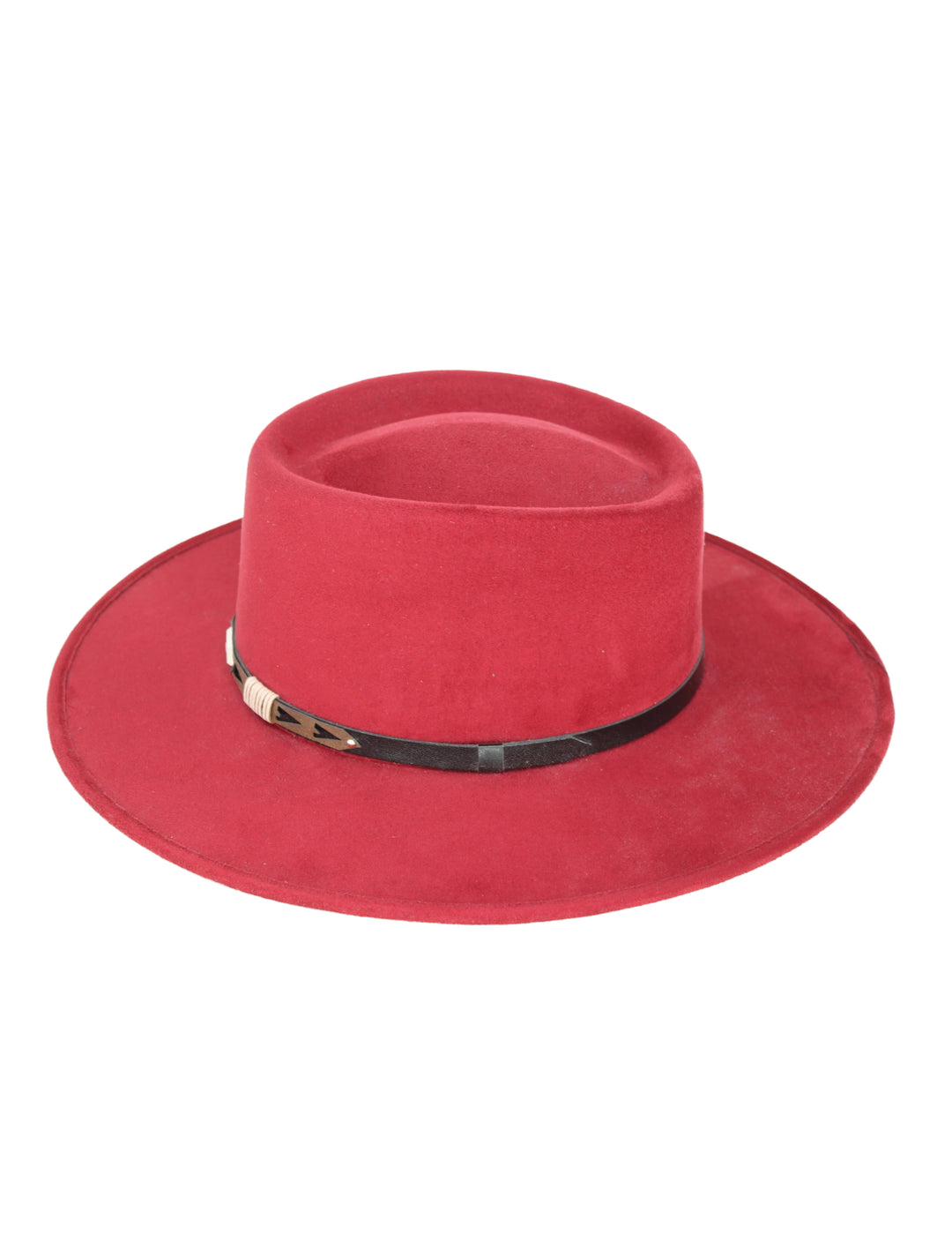 Fran Round Crown Suede Hat
