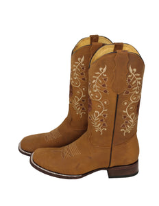 Katie Embroidery Cowgirl Boots (2 colors)