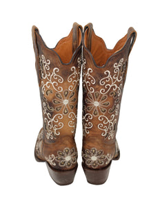 Nortena Laser Cut Cowgirl Boots