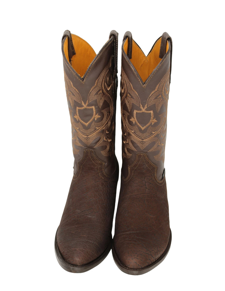 Bart Round Toe Textured Boots (2 colors)
