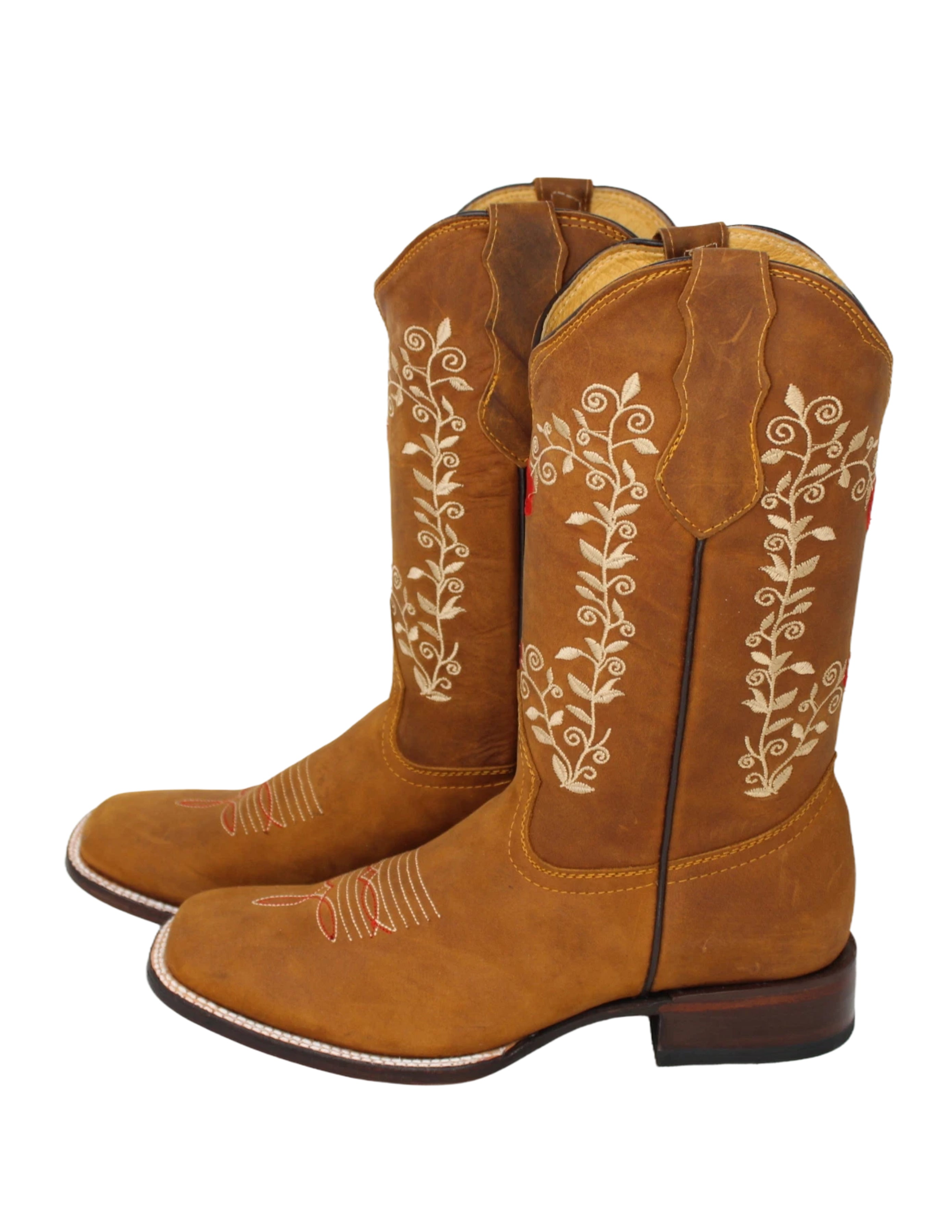 Carlotta Rose Leather Cowgirl Boot