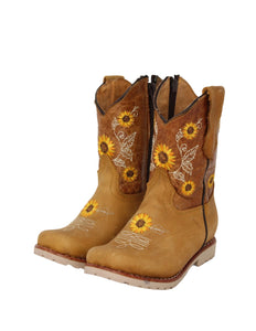 Ivy Flower Leather Kid’s Boot