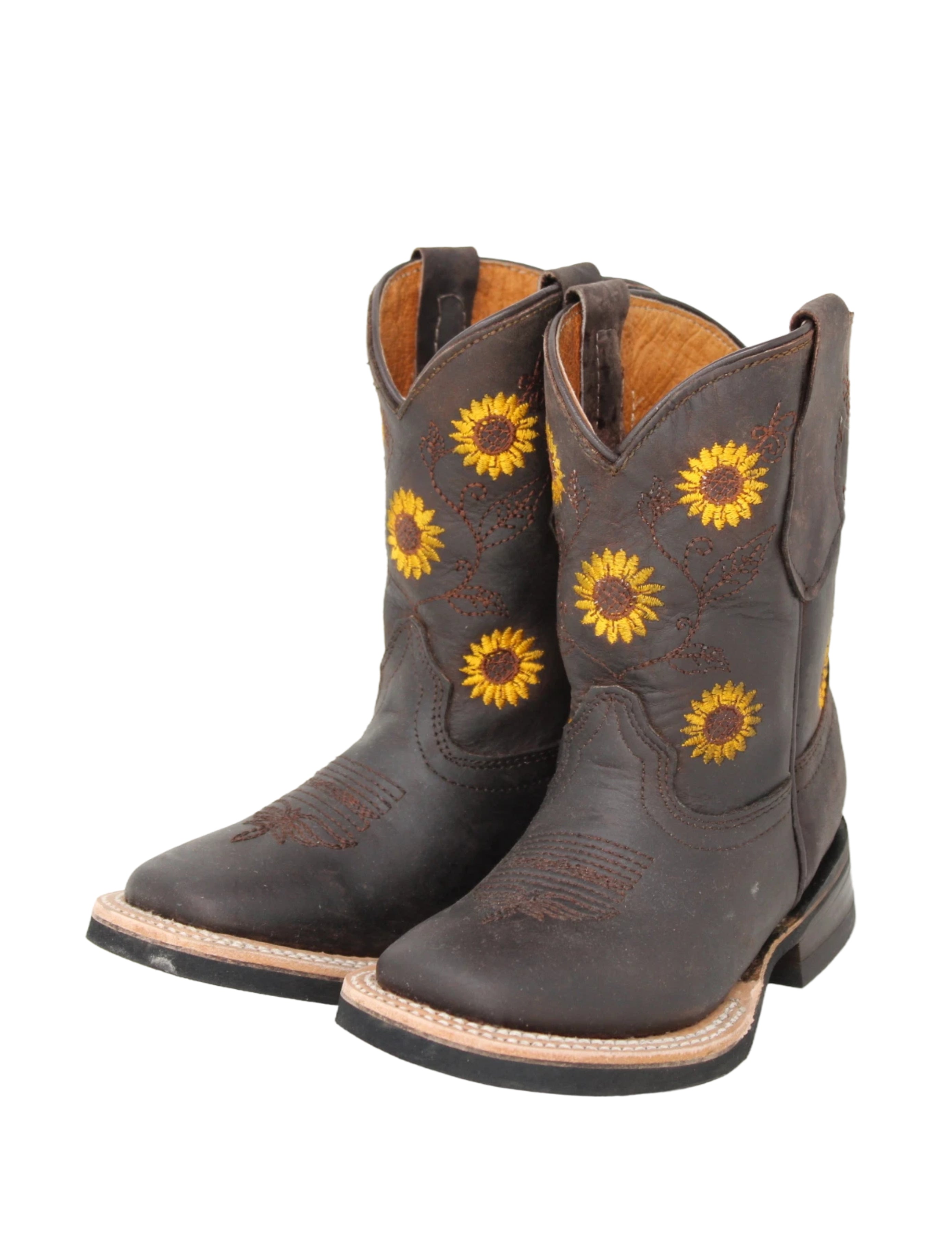 Iris Leather Floral Kid’s Boot