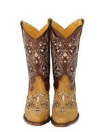 Load image into Gallery viewer, Gabriella Laser Cut Cowgirl Boot

