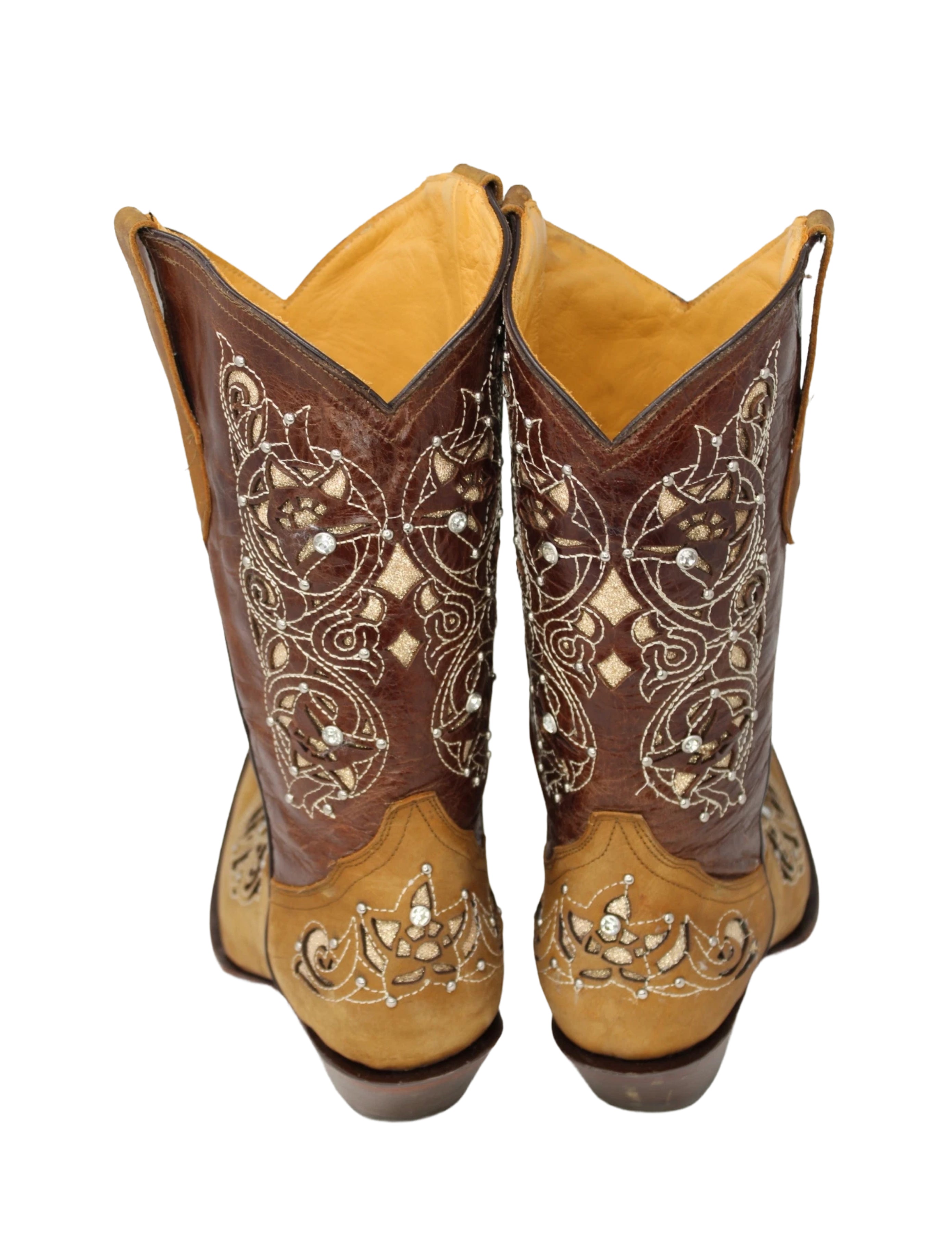 Gabriella Laser Cut Cowgirl Boot