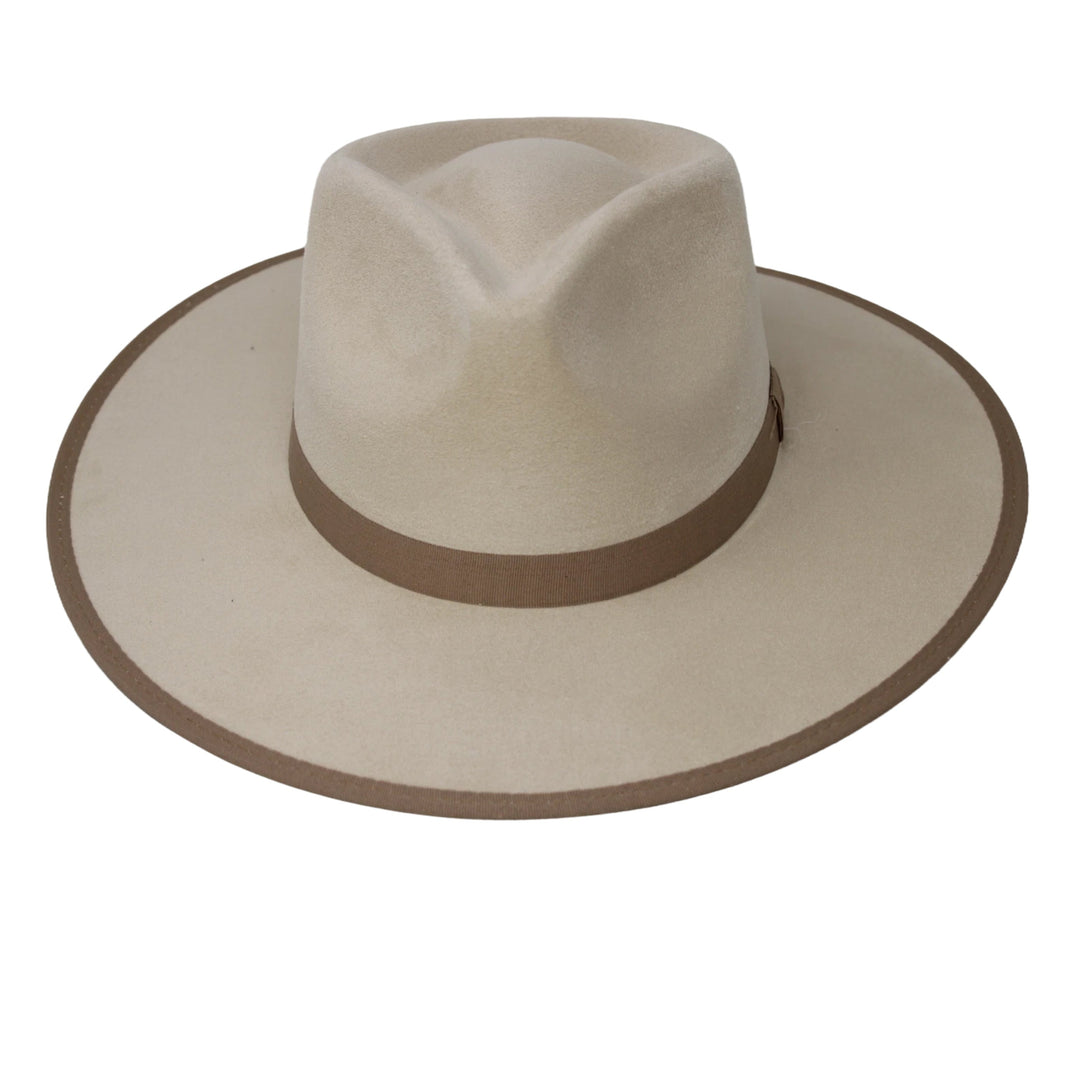 Savannah Flat Brim Suede Hat