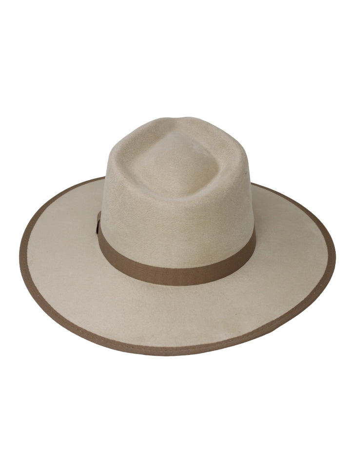 Savannah Flat Brim Suede Hat